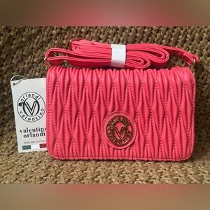 Valentino Orlandi Vibrant Pink Crossbody Bag NWT